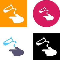 Corrosive Hazard Icon Design vector