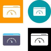 Page Speed Icon Design vector