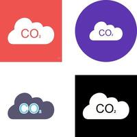 Carbon Dioxide Icon Design vector