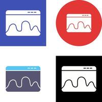 Webpage Statistics Icon Design vector