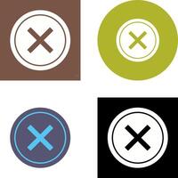 Do Not Cross Icon Design vector