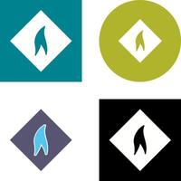 Flammable Material Icon Design vector