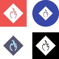 Danger of Flame Icon Design vector