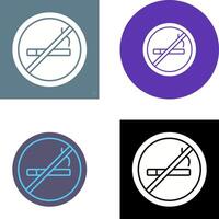 No Smoking Icon Design vector