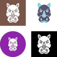 Rhino Icon Design vector