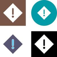 Warning Icon Design vector
