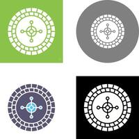 Roulette Icon Design vector
