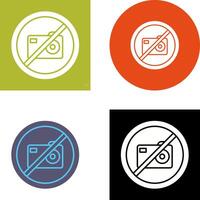 No Pictures Icon Design vector