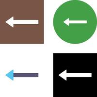 Unique Left Arrow Icon Design vector