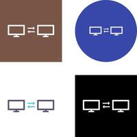 Unique Sharing Systems Icon Design vector