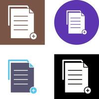 Unique Two files Icon Design vector