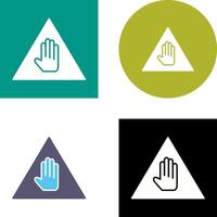 Unique Warning Icon Design vector