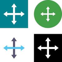 Unique Move Icon Design vector