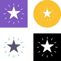 Unique Star Icon Design vector