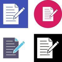 Unique Edit Document Icon Design vector