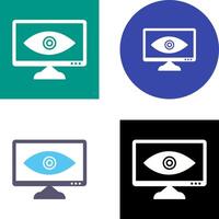 Unique Web Visibility Icon Design vector