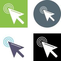 Unique Click Icon Design vector