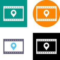 Unique Location Web Advertising Icon Design vector