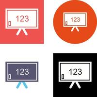 Unique Classroom Board Icon Design vector