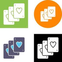 Unique Deck of Cards Icon Design vector