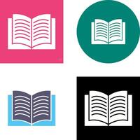 Unique Textbook Icon Design vector