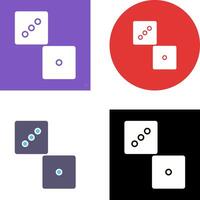 Unique Dice Icon Design vector