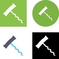 Unique Corkscrew Icon Design vector