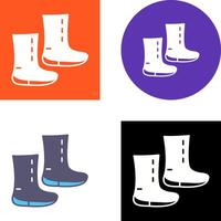 único botas icono diseño vector