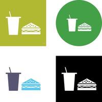 Unique Lunch Icon Design vector