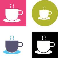 único caliente café icono diseño vector