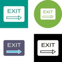 Unique Exit Icon Design vector