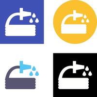 Unique Water Hose Icon Design vector