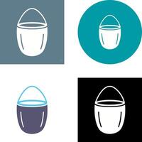 Unique Water Bucket Icon Design vector