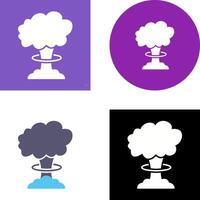 Unique Bomb Blast Icon Design vector