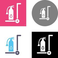 Unique Moveable Extinguisher Icon Design vector