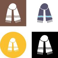 Warm Scarf Icon Design vector