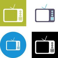 televisión conjunto icono diseño vector