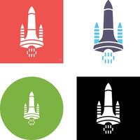 diseño de icono de transbordador espacial vector