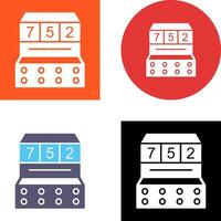 Slot Machine Icon Design vector