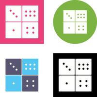 Domino Game Icon Design vector