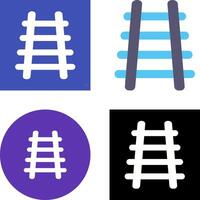 Train Tracks Icon Design vector