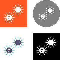 Unique Virus Icon Design vector