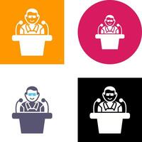 Unique Lecture Icon Design vector