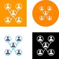 Unique Company Network Icon Design vector