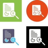 Unique Case Study Icon Design vector