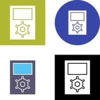 Unique Portfolio Management Icon Design vector