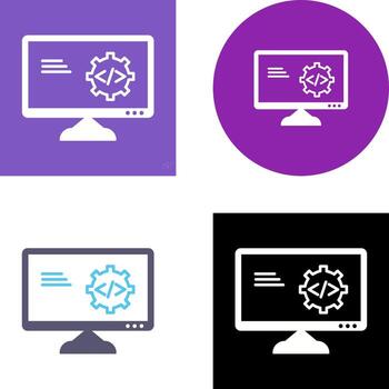 único código mejoramiento icono diseño vector