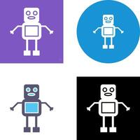 Unique Robot Icon Design vector