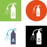 Unique Using Extinguisher Icon Design vector