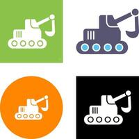 Escavator Icon Design vector